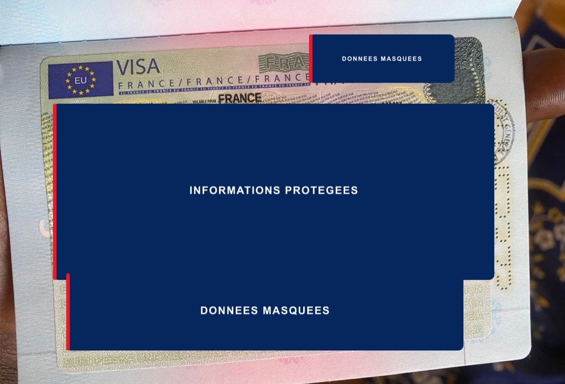Exemple 1 de visa étudiant France obtenu après un accompagnement à Dakar